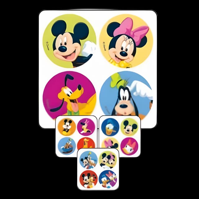 MiniBadges™ 300 per Pack Mickey and Friends Sticker 2-1/2 Inch