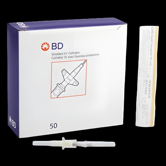 Peripheral IV Catheter Insyte™ Autoguard™ 24 Gauge 0.75 Inch Retracting Safety Needle - 381512