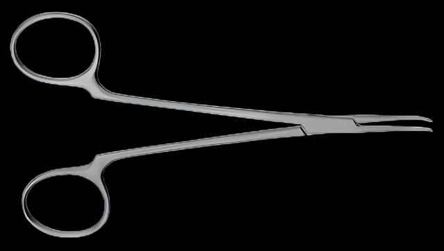 Facial Nerve Dissector V. Mueller® McCabe 5.5 Inch Angled Smooth Jaws 14 mm Long