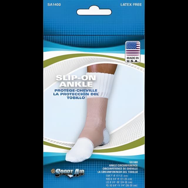 Ankle Support Sport Aid™ Large Pull-On Foot - SA1400 BEI LG