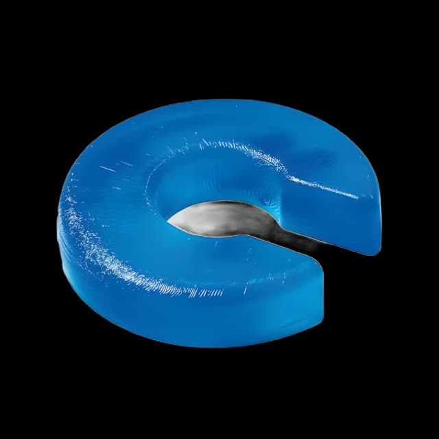 Horseshoe Donut Positioner AliMed® AliBlue™ 8 OD X 3 ID X 1-3/4 H Inch Gel Freestanding