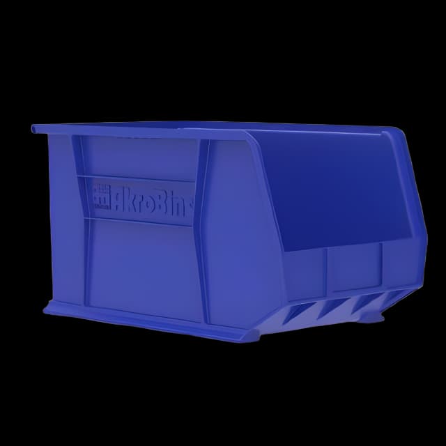 Storage Bin AkroBins® Blue Plastic 10 X 11 X 18 Inch