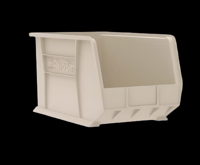 Storage Bin AkroBIns® Stone Plastic 10 X 11 X 18 Inch