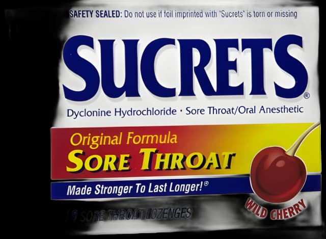 Sore Throat Relief Sucrets™ 2 mg Strength Lozenge 18 per Bag