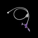 Right Angle Connector with Y-Port Adapter Mini ONE® 24 Inch, Purple