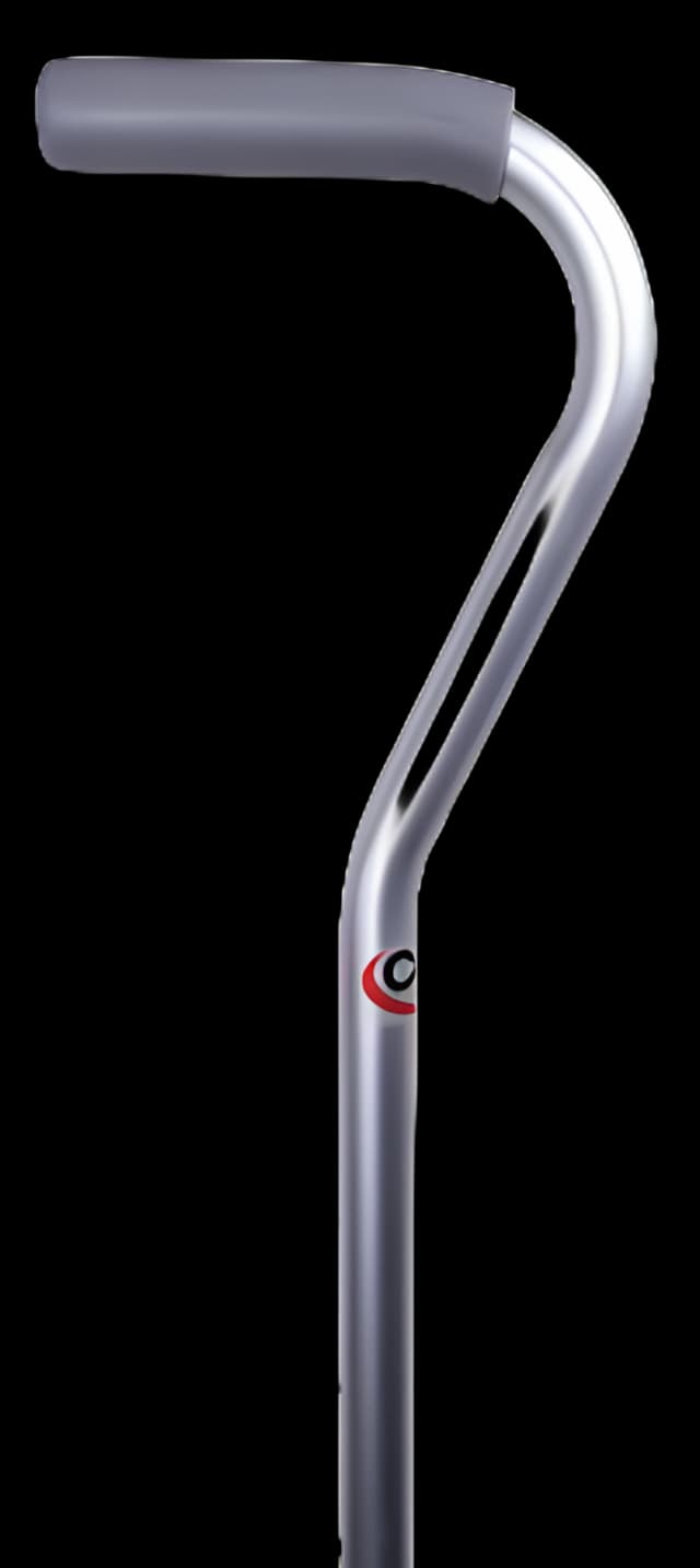 Offset Cane Carex® Aluminum 29 to 38 Inch Height Silver - FGA752C0 0000