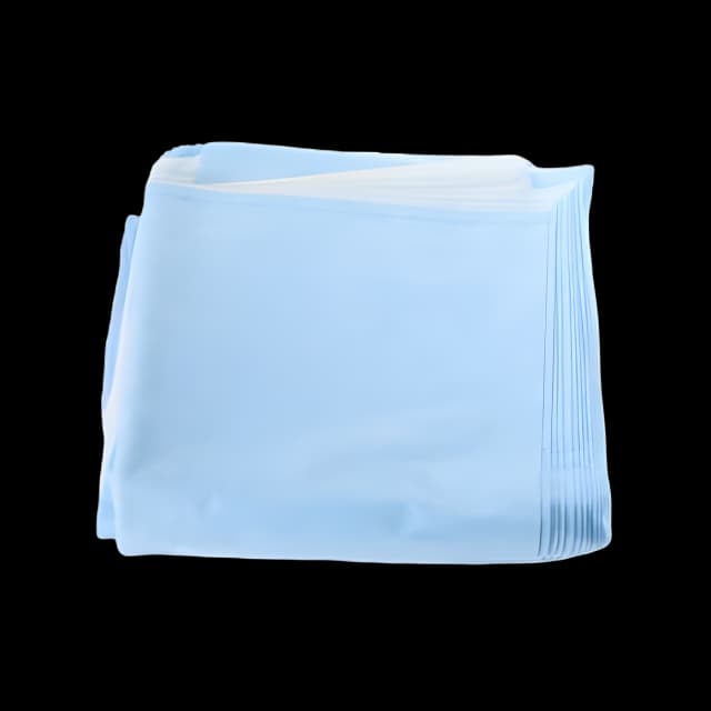 QUICK CHECK* H200 Sterilization Wrap White / Blue 30 X 30 Inch Dual Layer SMS Polypropylene Steam / EO Gas / Hydrogen Peroxide