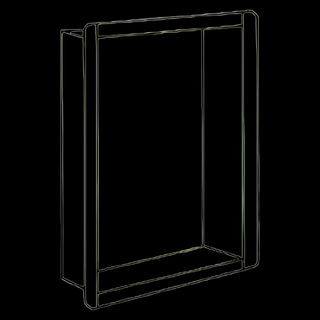 Recess Kit Wolf X-Ray Stainless Steel For use with Horizontal Illuminators