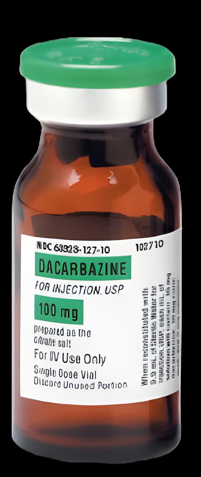 Dacarbazine, Preservative Free 100 mg Injection Single-Dose Vial 10 mL