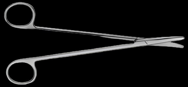 Dissecting Scissors V. Mueller® Metzenbaum 7 Inch Length Surgical Grade Stainless Steel NonSterile Finger Ring Handle Curved Blunt Tip / Blunt Tip - MO1600