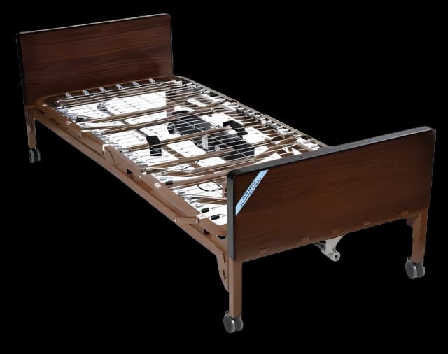 Electric Bed Package Delta® Ultra-Light 1000 Home Care 88 Inch Length Spring Deck 12-1/2 to 21-1/2 Inch Height Range - 15033BV-PKG-1-T