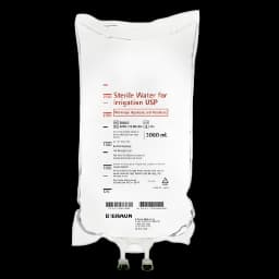 Irrigation Solution Sterile Water for Irrigation Not for Injection Flexible Bag 3,000 mL - R8006