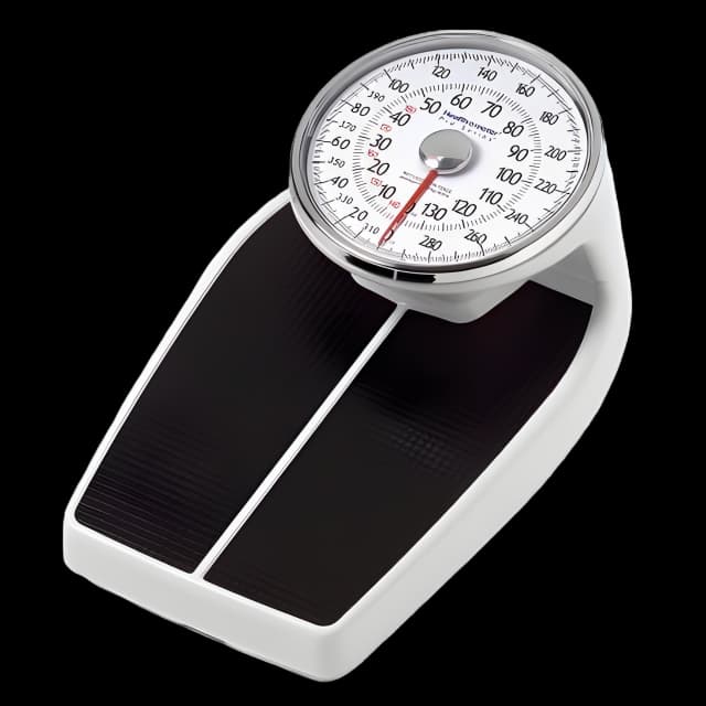 Floor Scale Health O Meter® Dial Display 400 lbs. / 180 kg Capacity Black / White Analog - 160KLS