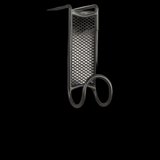 Onyx Panel/Door Coat Hook, Steel, Charcoal