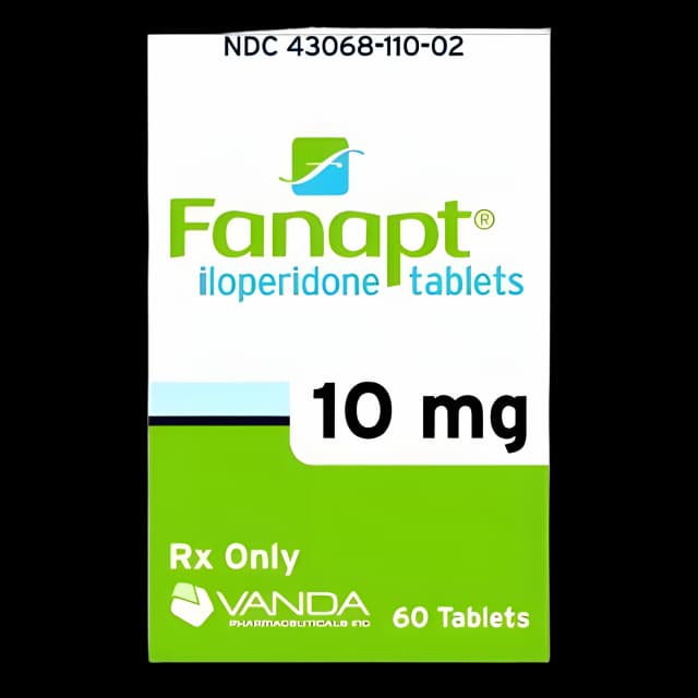 FANAPT® iloperidone 10 mg Tablet Bottle 60 Tablets
