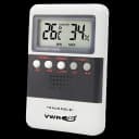 Digital Thermometer / Hygrometer VWR® Fahrenheit / Celsius 32° to 122°F (0° to 50°C) Solid State Sensor Flip-out Stand / Wall Mount Battery Operated