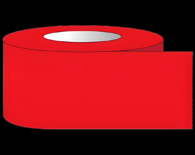 Shamrock Red Label Tape 3/4x60" for Labs & Freezers