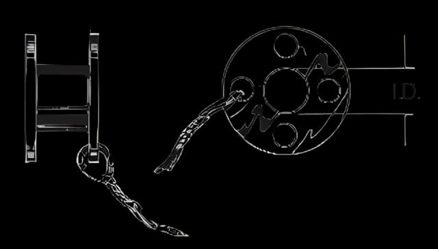 Ear Ventilation Tube Reuter Reuter Bobbin 1 mm Fluoroplastic - 145019-ENT