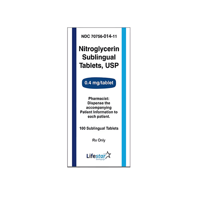 NITROGLYCERIN SUBLINGUAL 0.4 MG TAB 100