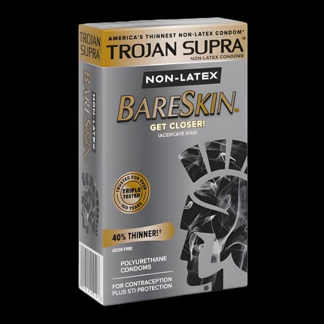 Trojan® Supra Polyurethane Lubricated Condoms - Pack of 6