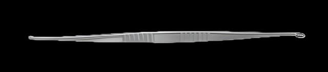 Bone Curette Padgett® Volkmann 8-1/2 Inch Length Double-ended Handle 3 X 5 mm Tip / 5 X 10 mm Tip Oval Cup Tip