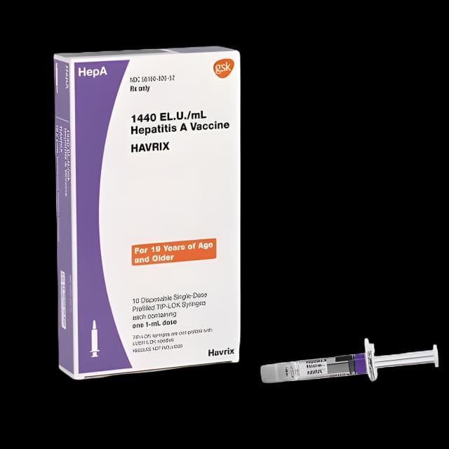 HAVRIX® Hepatitis A Vaccine Indicated for People 19 Years of Age and Older 1440 Unit / mL Injection Prefilled Syringe 1 mL