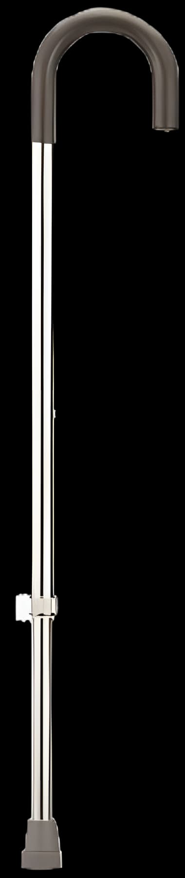 Round Handle Cane Fabrication Enterprises Aluminum 29 to 38 Inch Height Silver