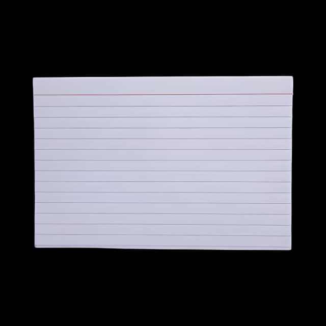 Ruled Index Cards, 4 x 6, White, 100/Pack
