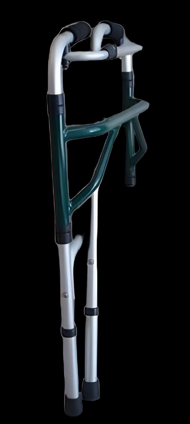 Single Release Walker Adjustable Height Aluminum Frame 250 lbs. Weight Capacity 32 to 36 Inch Height