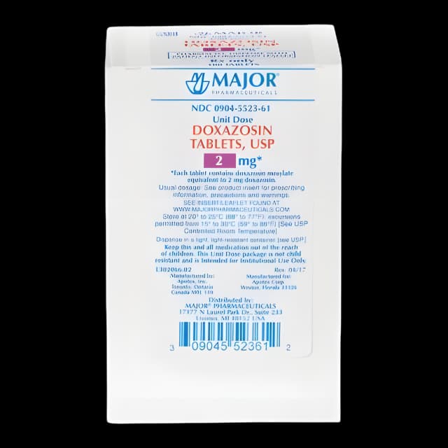 Buy Doxazosin Mesylate 4mg Tablets - Major Pharmaceuticals