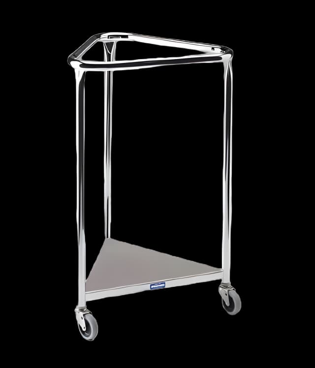 Hamper Stand Pedigo® Rolling Triangular Opening Open Top Without Lid - P-120