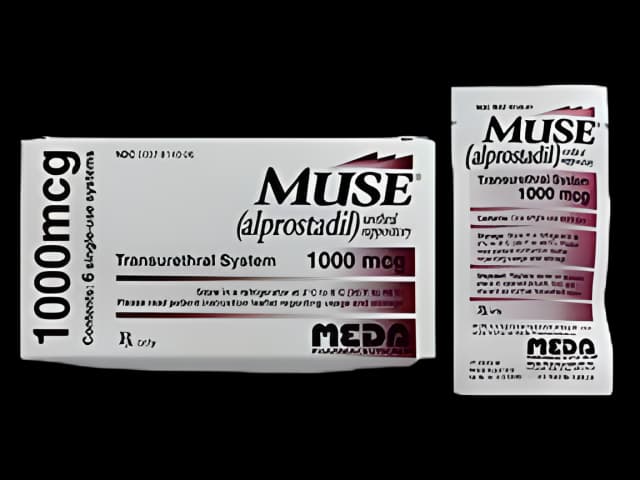 Muse® Alprostadil 1,000 mcg Suppository Carton 6 Suppositories