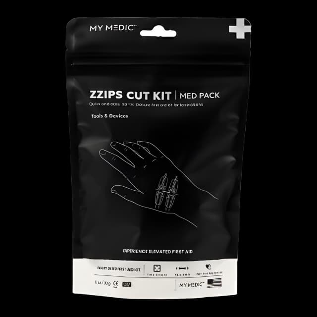 First Aid Kit My Medic™ MED PACKS ZZIPS Cut Kit Plastic Pouch