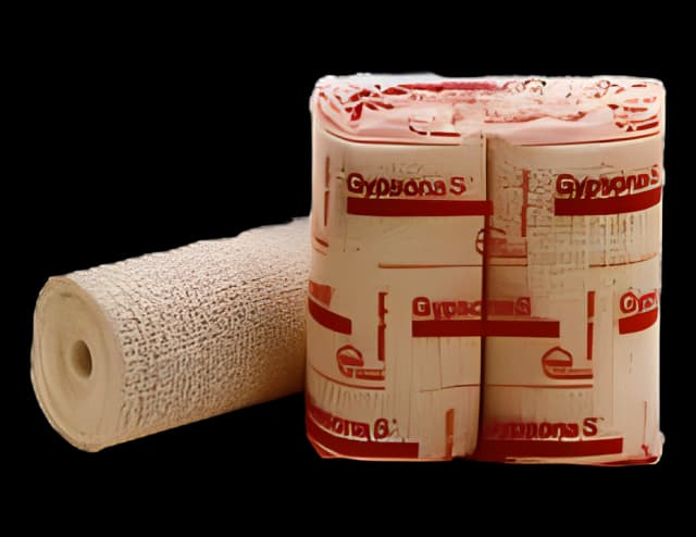 Plaster Bandage Gypsona® S 4 Inch X 15 Foot Plaster of Paris / Plastic White - 30-7367