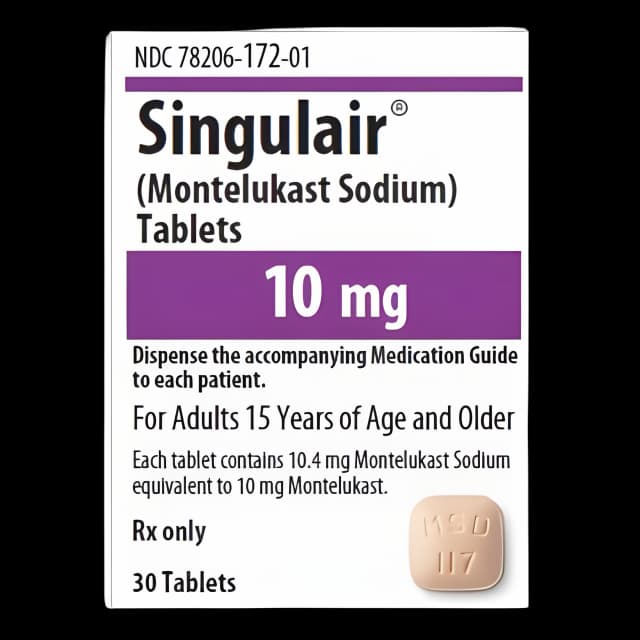 Singuliar® Montelukast Sodium 10 mg Tablet Bottle 30 Tablets