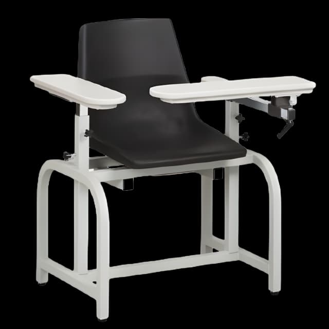 ClintonClean Flip-Up Arm Blood Drawing Chair - Standard Lab Series