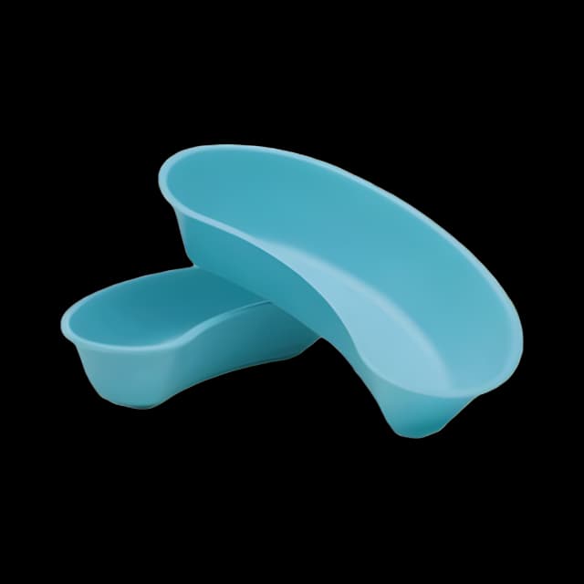 Emesis Basin Blue 1/2 Quart Plastic Reusable