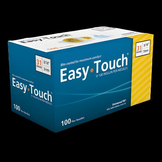 Standard Insulin Pen Needle EasyTouch™ 31 Gauge 5 mm Length NonSafety