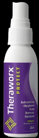 Rinse-Free Cleanser Theraworx® Protect Advanced Hygiene and Barrier System Liquid 1.7 oz. Pump Bottle Lavender Scent