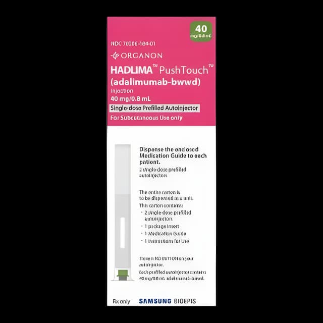 HADLIMA® Push Touch™ Adalimumab, Preservative Free 40 mg / 0.8 mL Injection Prefilled Auto-Injector 2 Doses - 78206018401
