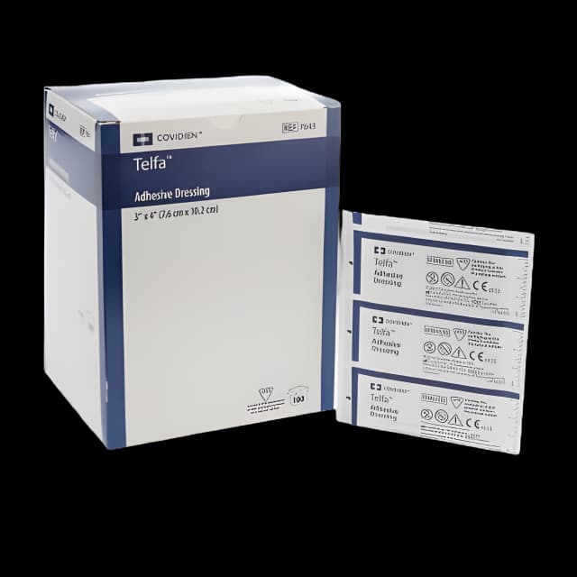 Telfa 3x4 Sterile Adhesive Dressing - Non-Adherent & Latex-Free