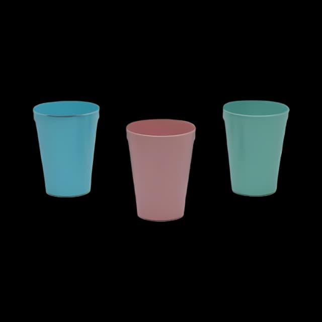 Tumbler Medegen 9 oz. Blue Plastic Reusable