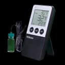 Digital Refrigerator / Freezer Thermometer with Alarm Traceable® Fahrenheit / Celsius -58° to +158°F (-50° to +70°C) Bottle Probe Desk / Wall / Door Mount Battery Operated