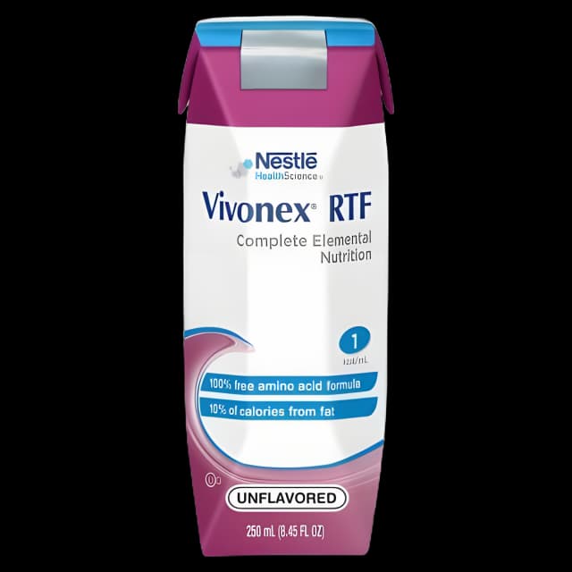Tube Feeding Formula Vivonex® RTF Unflavored Liquid 250 mL Carton