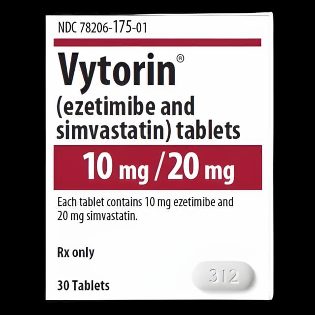 Vytorin® Ezetimibe / Simvastatin 10 mg - 20 mg Tablet 30 Tablets