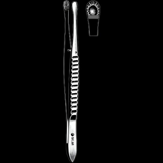 Tissue Forceps Sklar® Russian 6 Inch Length Surgical Grade Stainless Steel NonSterile NonLocking Thumb Handle Straight Blunt Tips