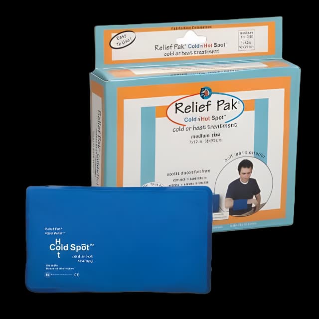 Hot / Cold Pack Relief Pak® Cold n’ Hot® Sensaflex® Compress General Purpose Medium 7 X 12 Inch Fabric / Gel Reusable
