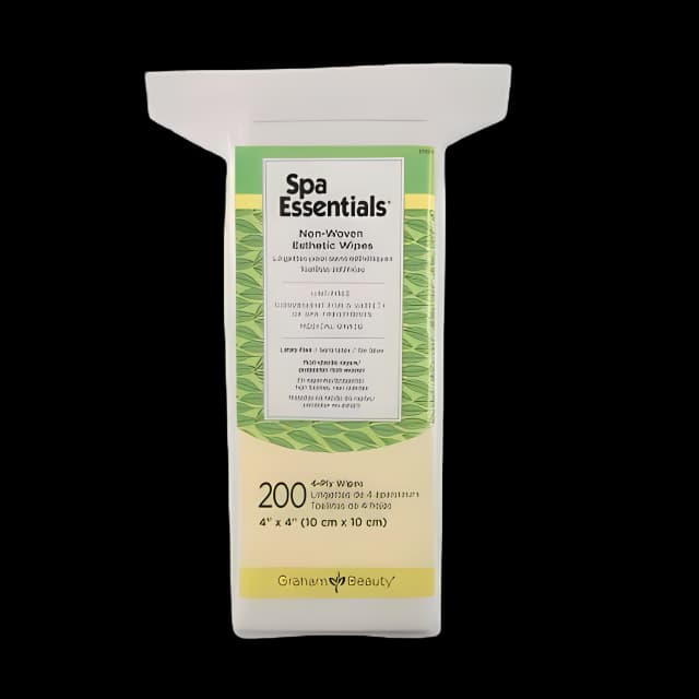 Esthetic Wipe Spa Essentials® 4 X 4 Inch White Disposable