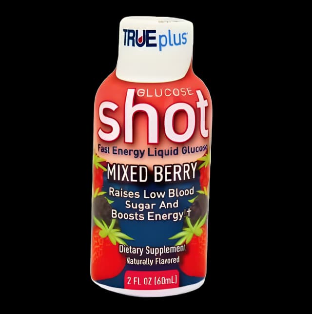 Glucose Supplement TRUEplus™ 2 oz. Liquid Mixed Berry Flavor