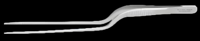 Dressing Forceps MeisterHand® Adson 8-1/4 Inch Length Surgical Grade German Stainless Steel NonSterile NonLocking Bayonet Handle Straight Delicate, Serrated Tips